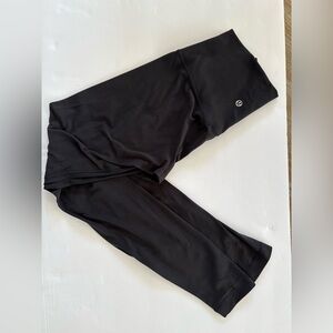 Lululemon Black Wunder Train High Rise Leggings Size:4 Pre-owned